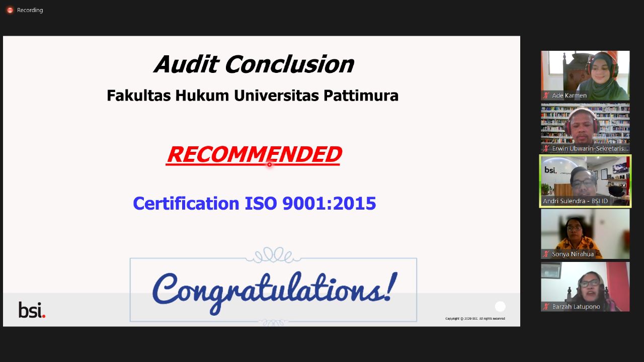 Resertifikasi ISO 9001:2015